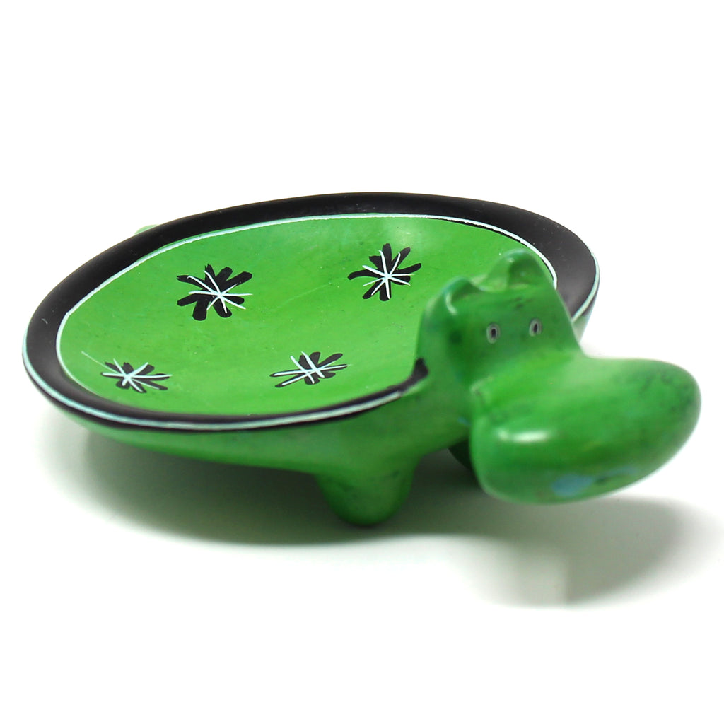 Hippo -  Green Soapstone Dish - Welljourn