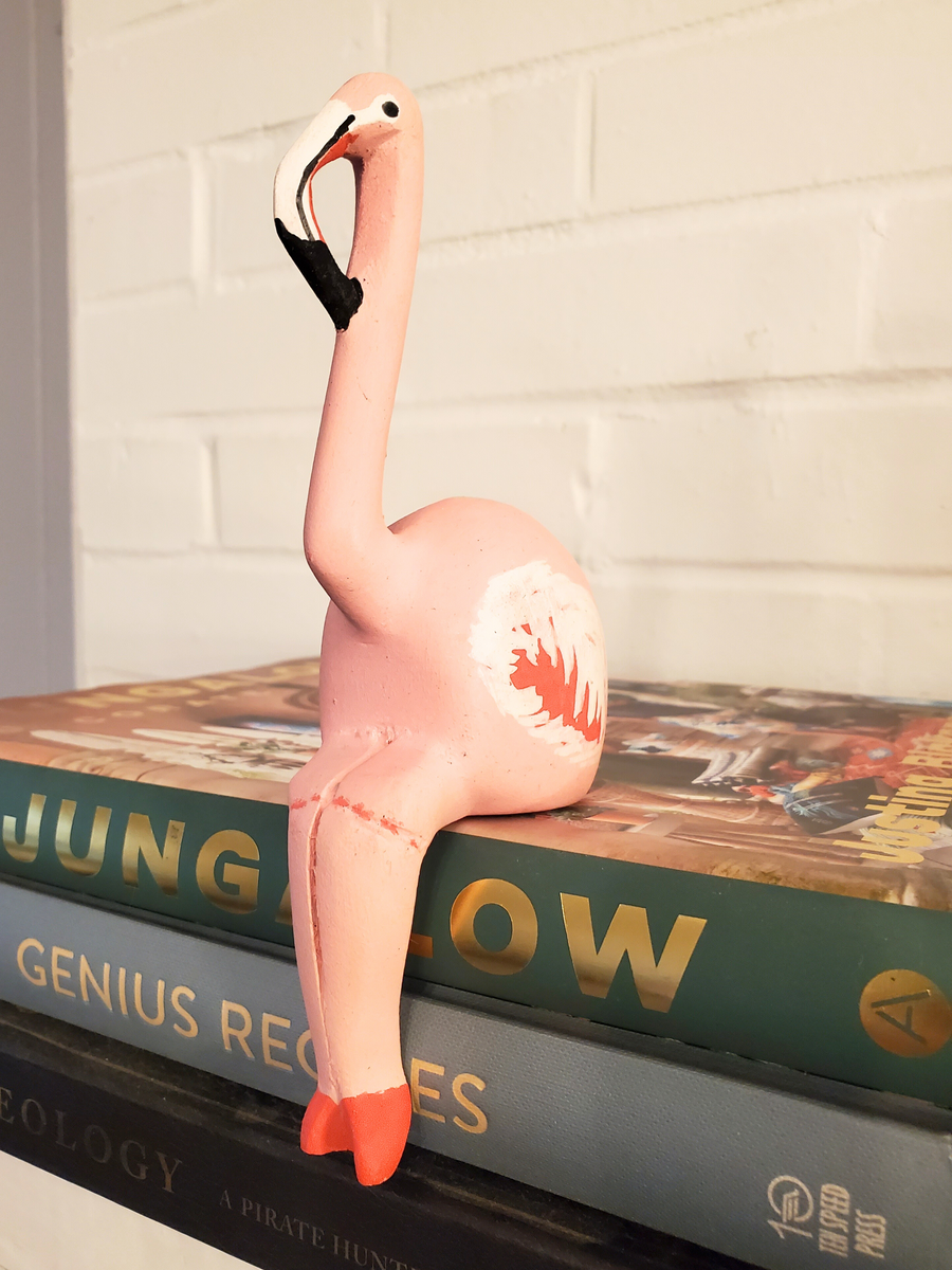 Pink Flamingo Bird Eyeglass Stand, Glasses Holder, Ornament