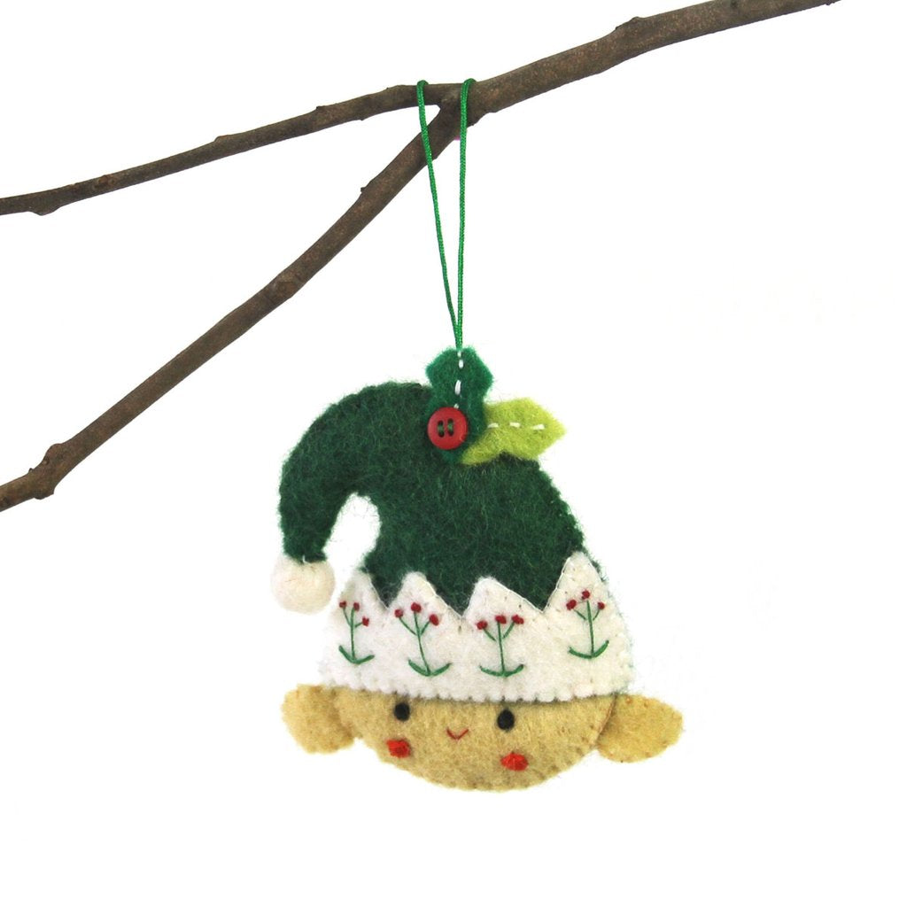Elf Felt Christmas Tree Ornament - Welljourn