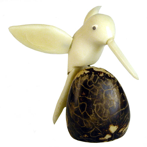 Flying Hummingbird Tagua Figurine - Welljourn