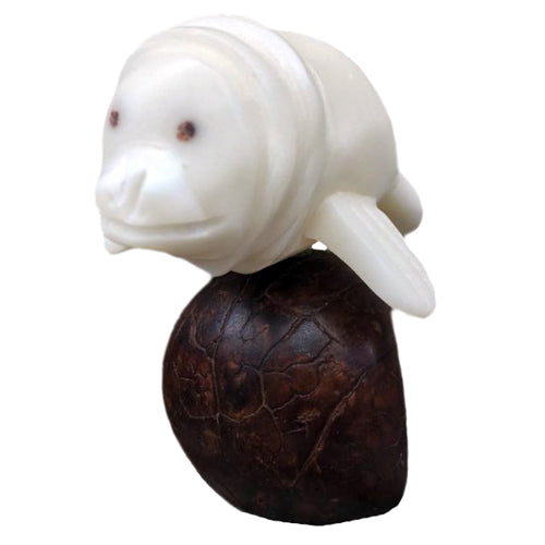 Manatee Tagua Nut Figurine - Welljourn