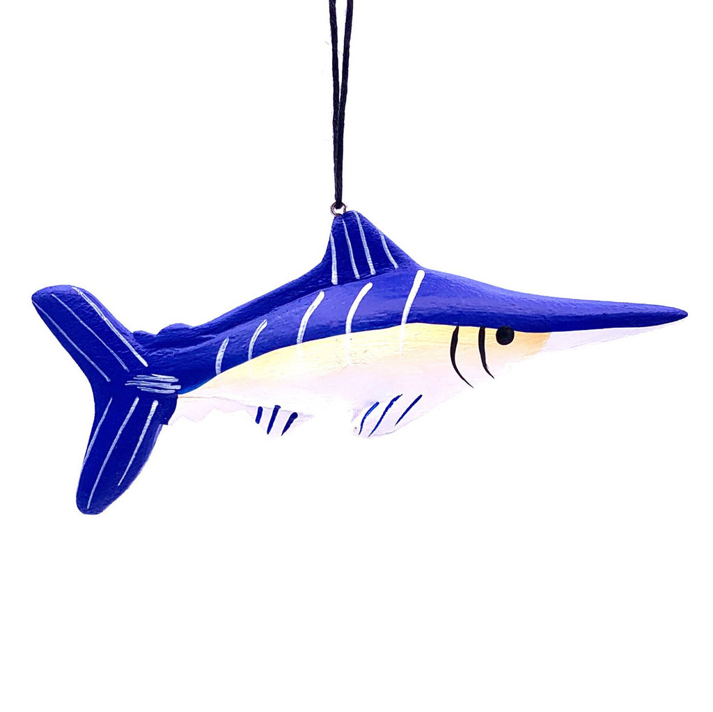 Blue Marlin Balsa Ornament - Welljourn