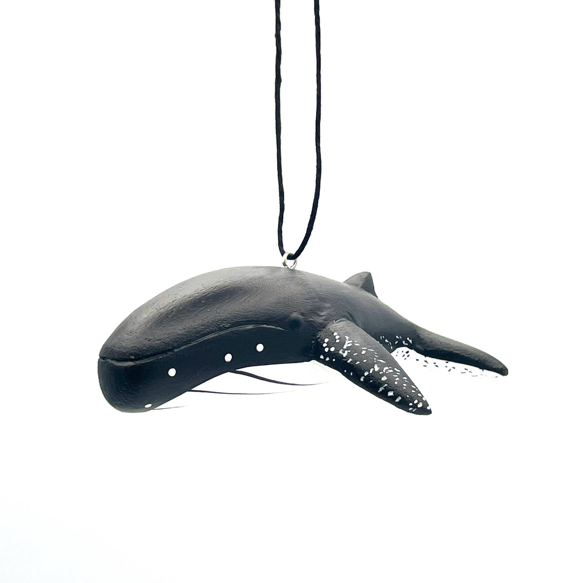 Hand-Carved Humpback Whale Christmas Ornament | Fair Trade Balsa