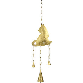 Recycled Metal Cat Wind Chime - Welljourn