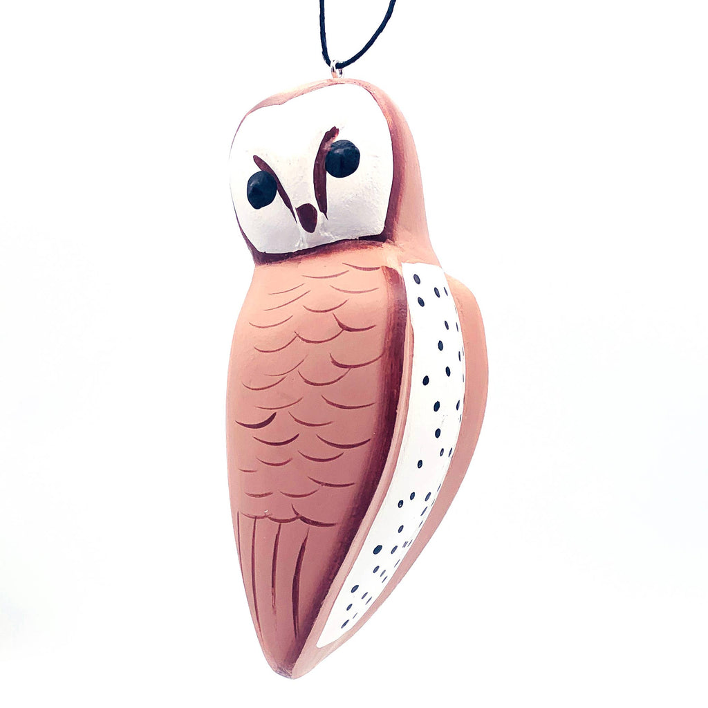 Barn Owl Balsa Ornament - Welljourn