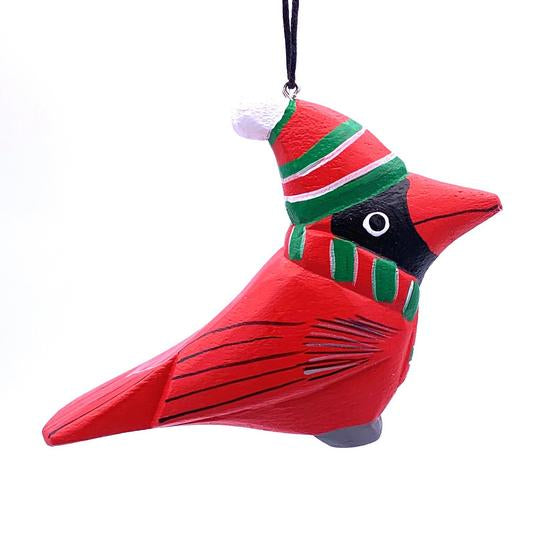 Christmas Cardinal | Balsa Wood Ornament | Fair Trade - Welljourn