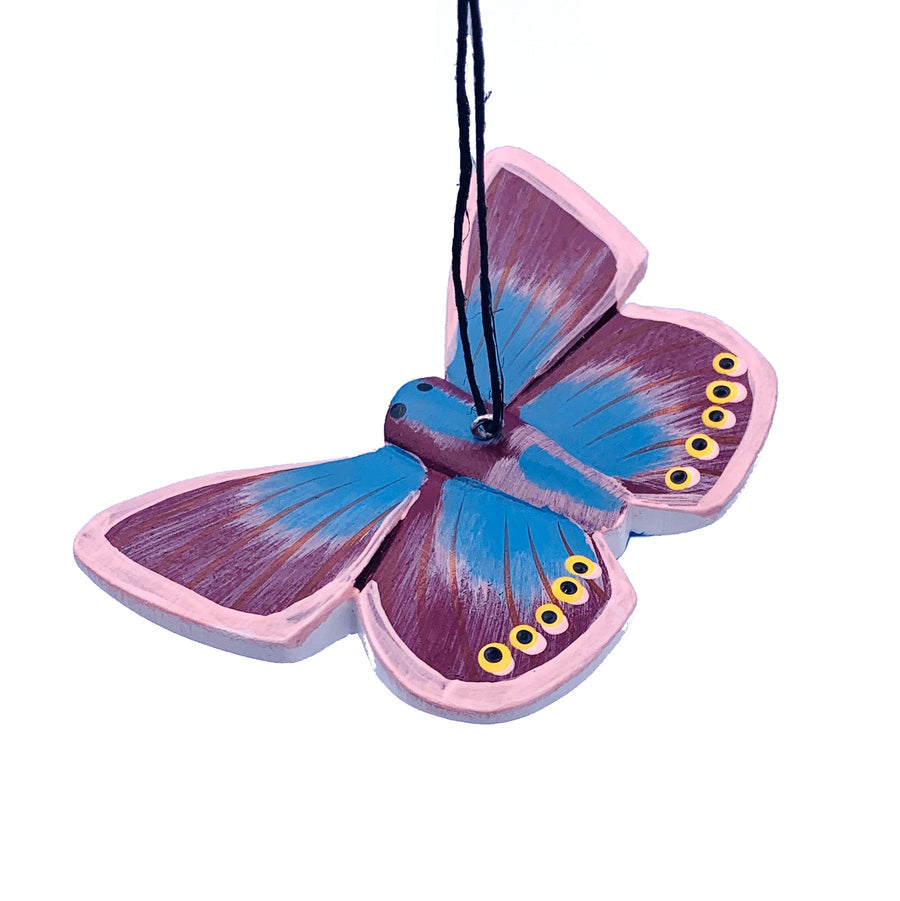 Karner Blue Butterfly  Butterfly | Balsa Wood Ornament | Fair Trade - Welljourn