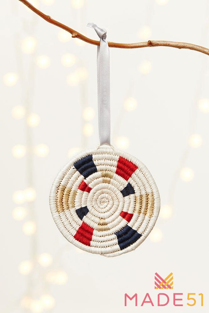 Radiant Circle Basket Ornament | Made51 Refuees Collection - Welljourn