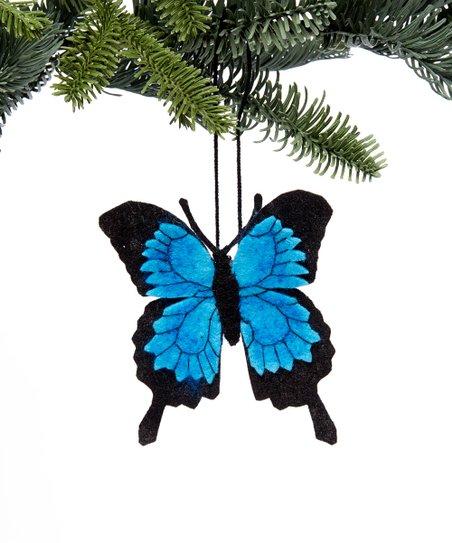Blue Swallowtail Butterfly Felt Ornament - Welljourn