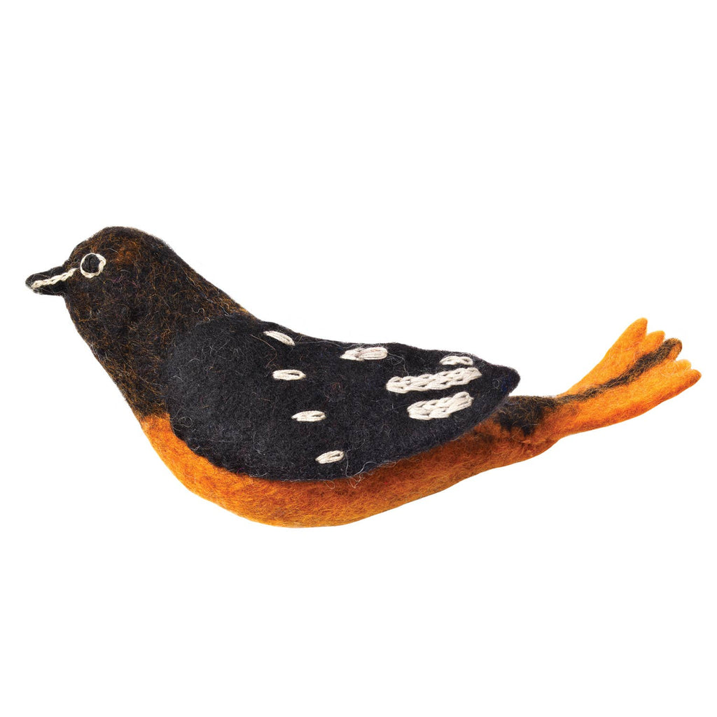 Oriole Woolie Bird | Felt Tree Ornament - Welljourn
