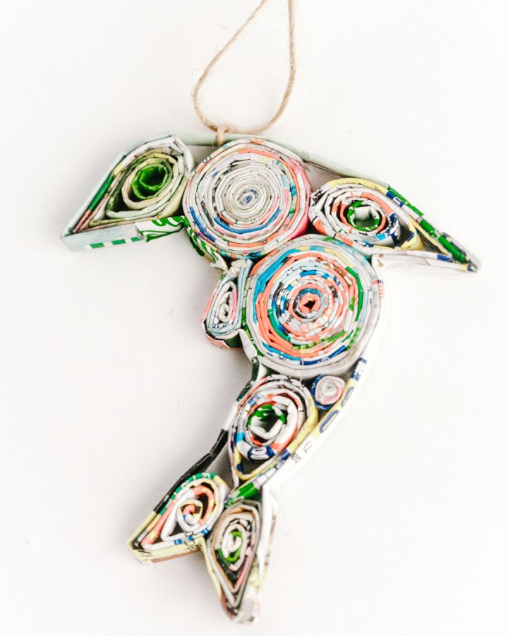 Dolphin Ornament | Made from Recycled Paper - Welljourn