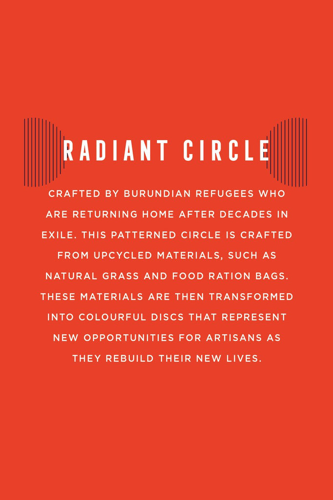 Radiant Circle Basket Ornament | Made51 Refuees Collection - Welljourn