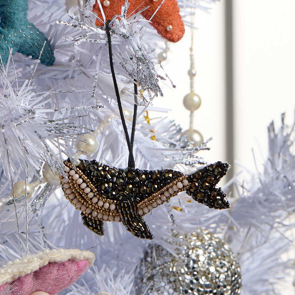 Beaded Whale Ornament - Welljourn