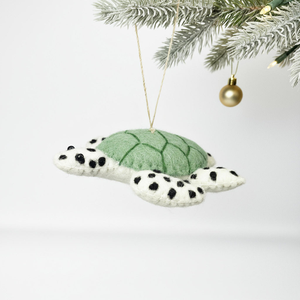 Spotted Tortoise Felt Ornament - Welljourn