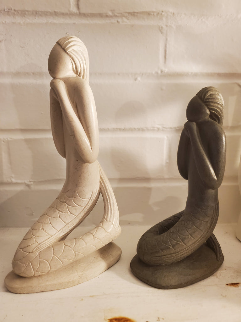 Soapstone Mermaid Figurines - Welljourn