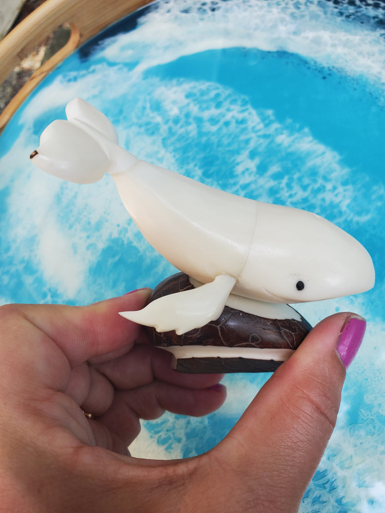 Diving Whale  | Tagua Figurine - Welljourn