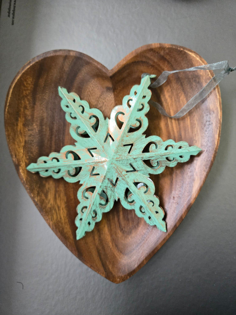 Patina Metal Snowflake Ornament - Welljourn