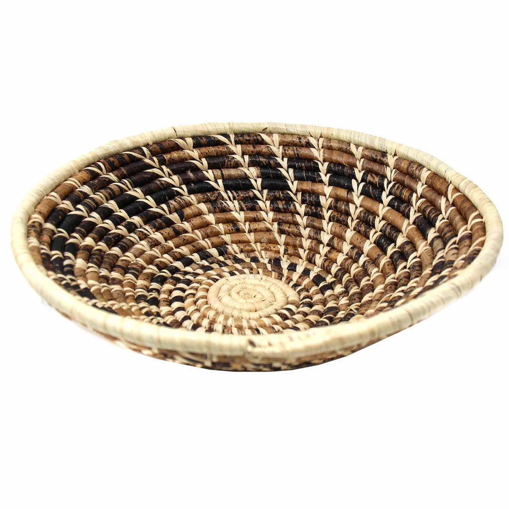 Woven Sisal Basket | Wheat Stalk Pattern | Artisan made in Kenya - Welljourn