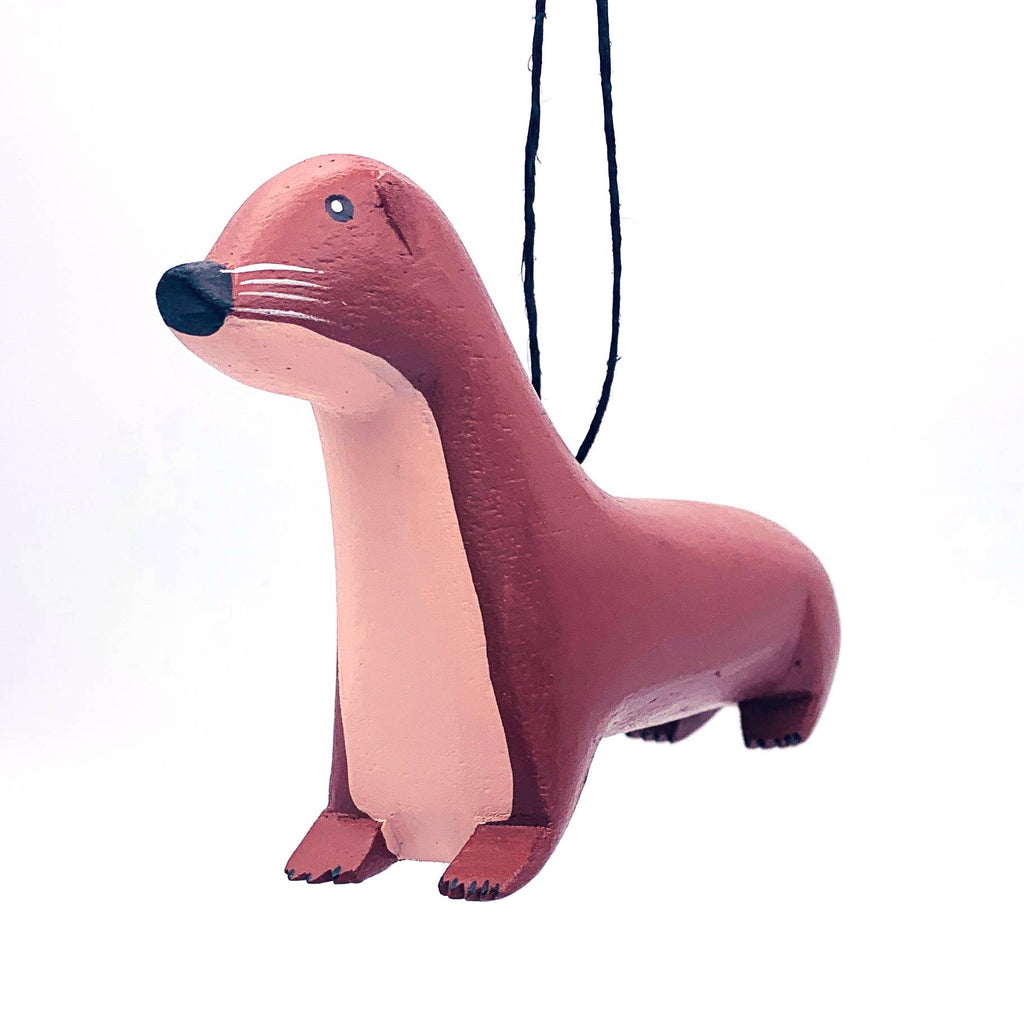 River Otter Balsa Ornament - Welljourn