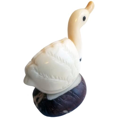 Swimming Swan Tagua Figurine - Welljourn