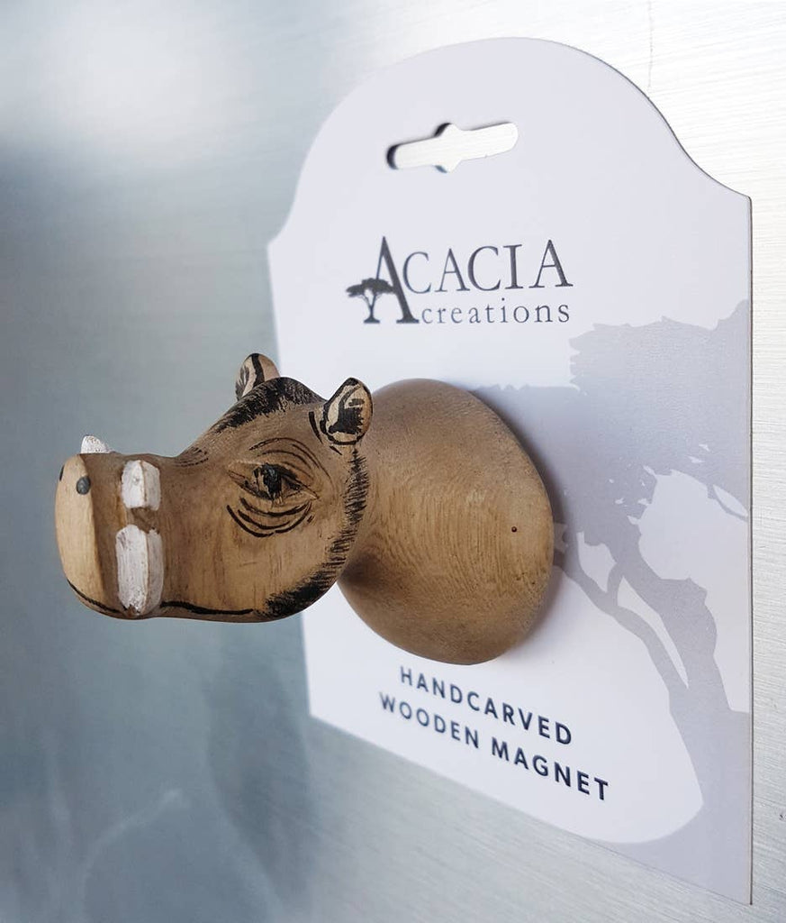 Hand-carved Warthog Magnet - Welljourn