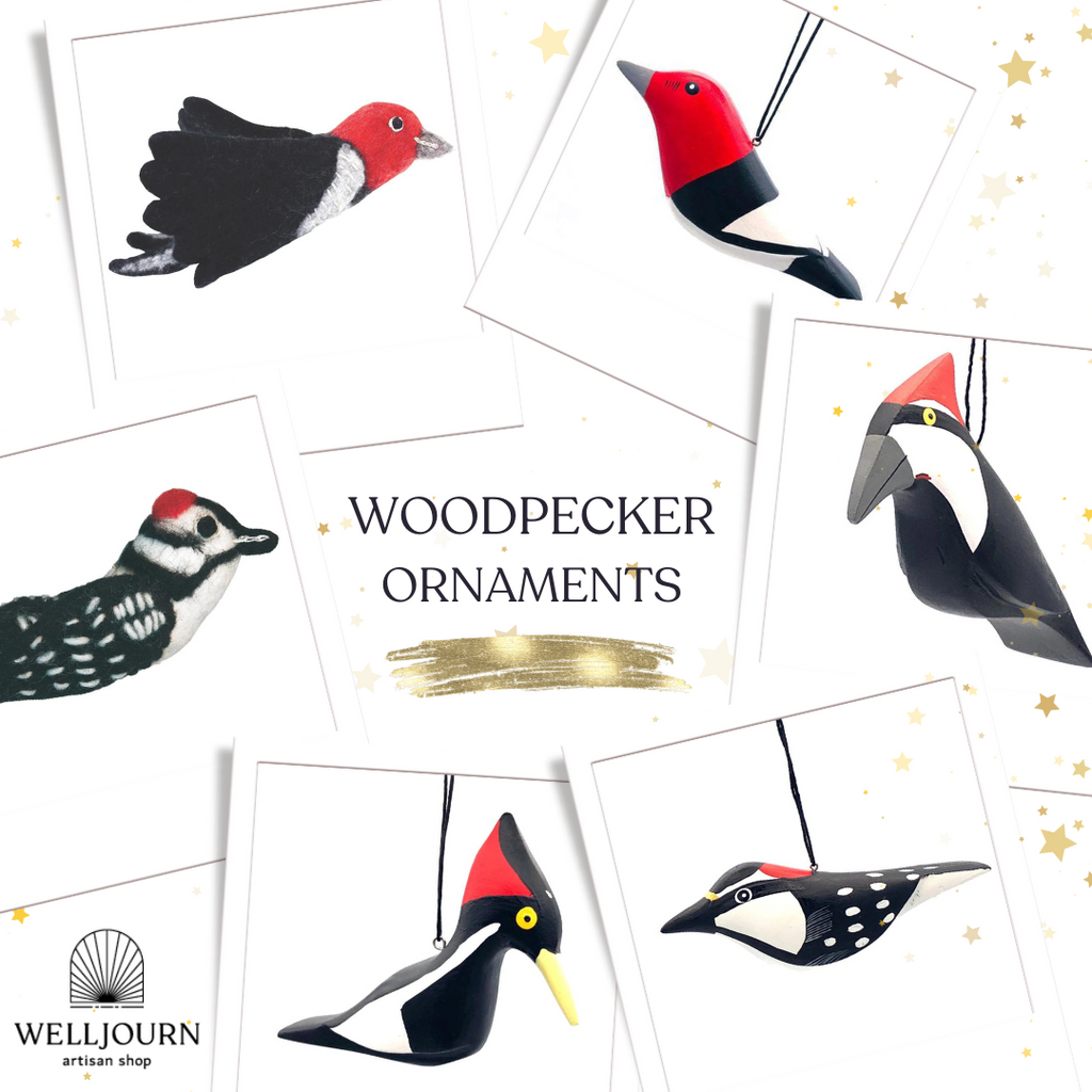 Ivory-billed Woodpecker Balsa Ornament - Welljourn