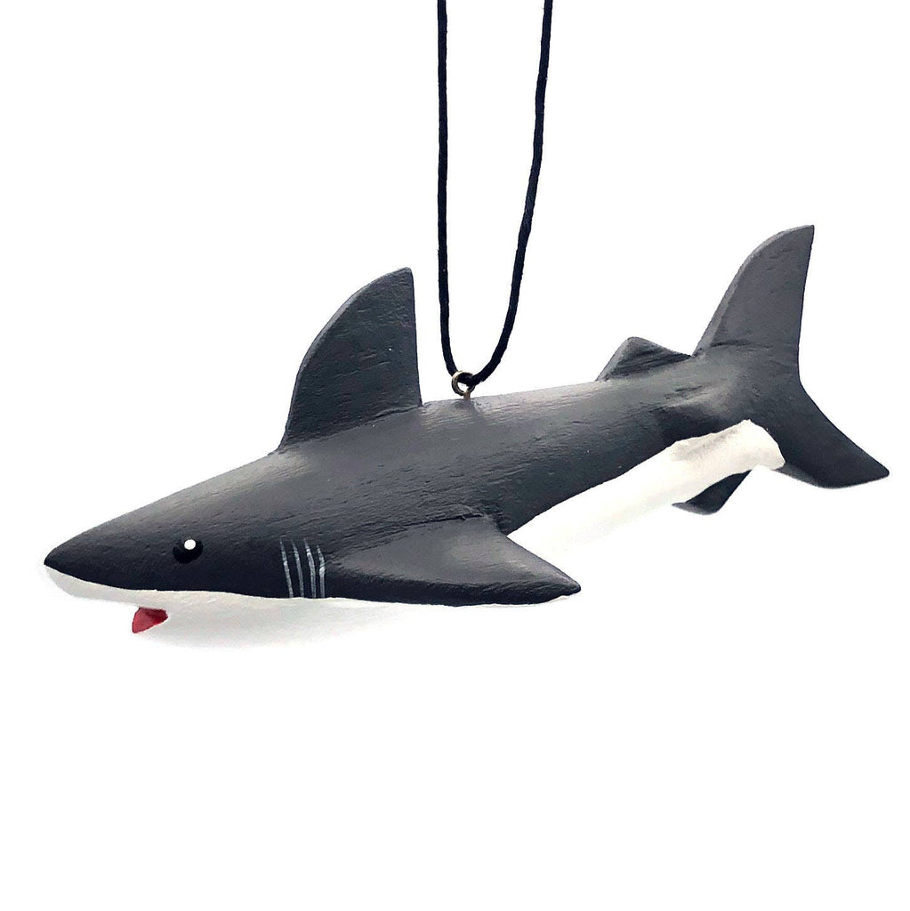 Great White Shark Balsa Ornament - Welljourn