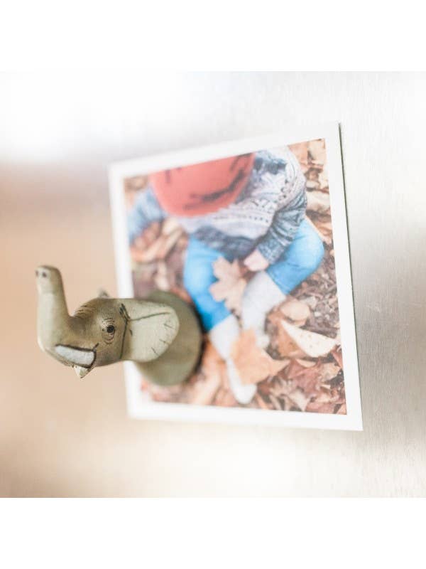 Hand-carved Elephant Magnet - Welljourn