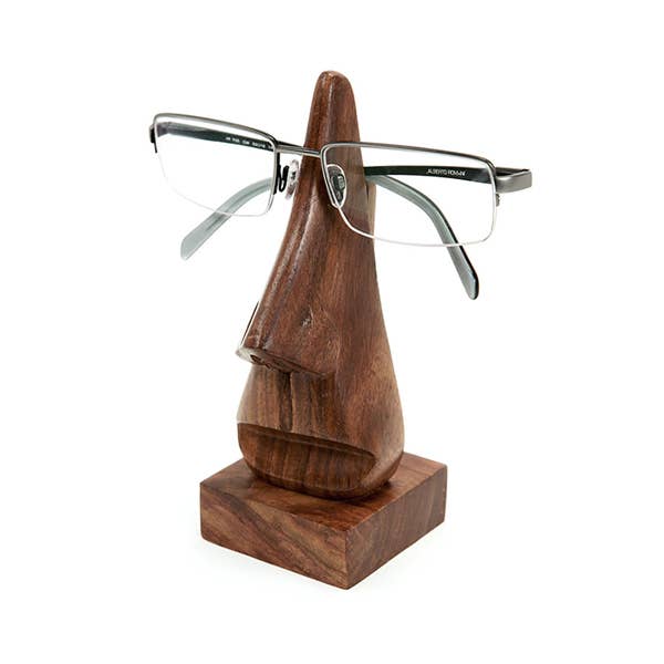 Nose Glasses Holder Stand - Handcrafted Indian Rosewood - Welljourn