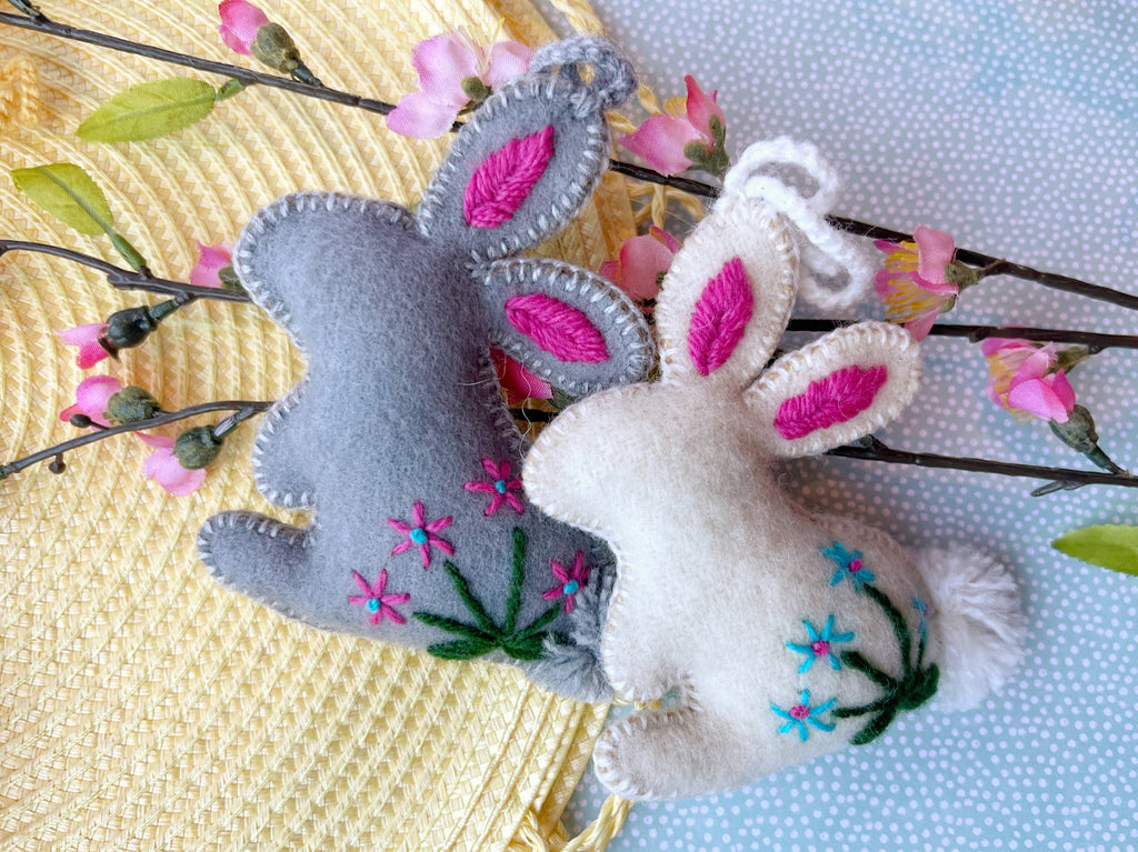 Felt Bunny Easter Ornament - Welljourn