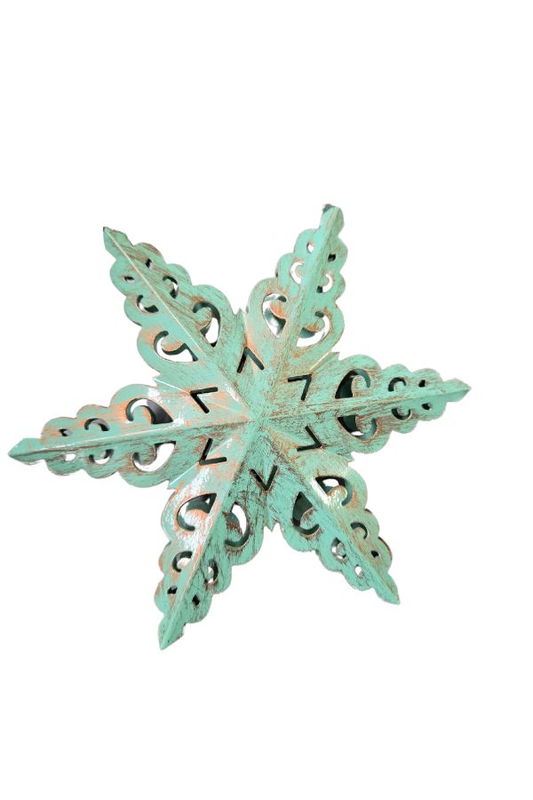 Patina Metal Snowflake Ornament - Welljourn