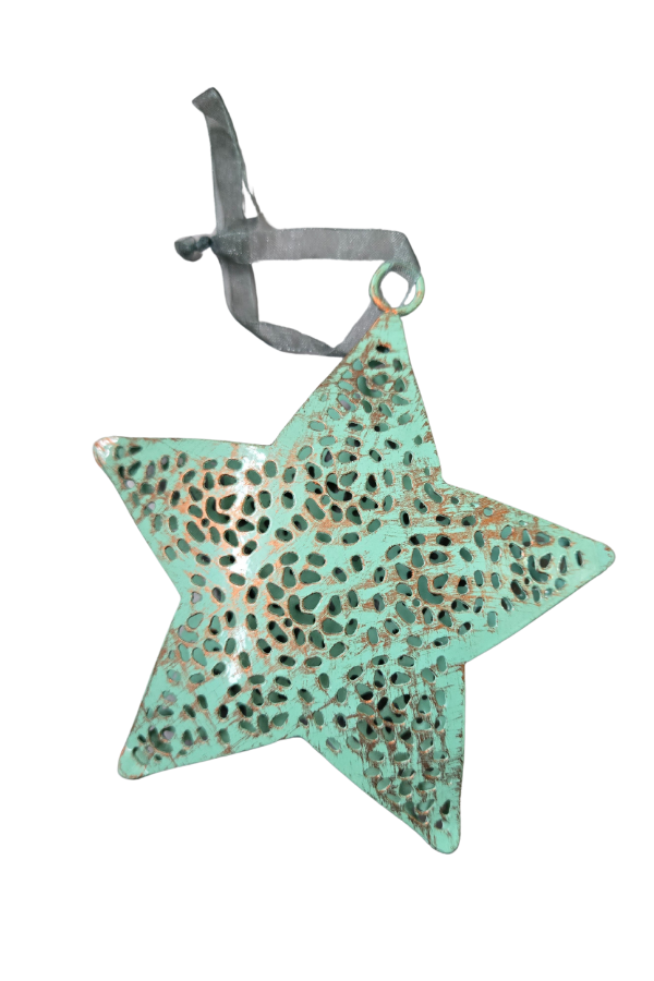 Patina Metal Star Ornament - Welljourn