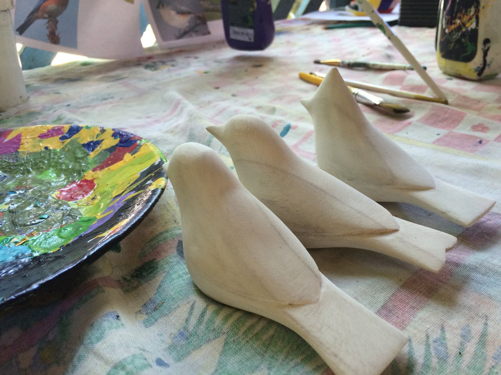 Red Headed Woodpecker | Balsa Wood Ornament | Fair Trade - Welljourn