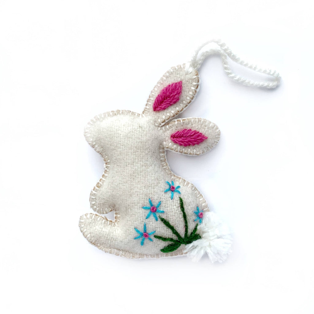 Felt Bunny Easter Ornament - Welljourn