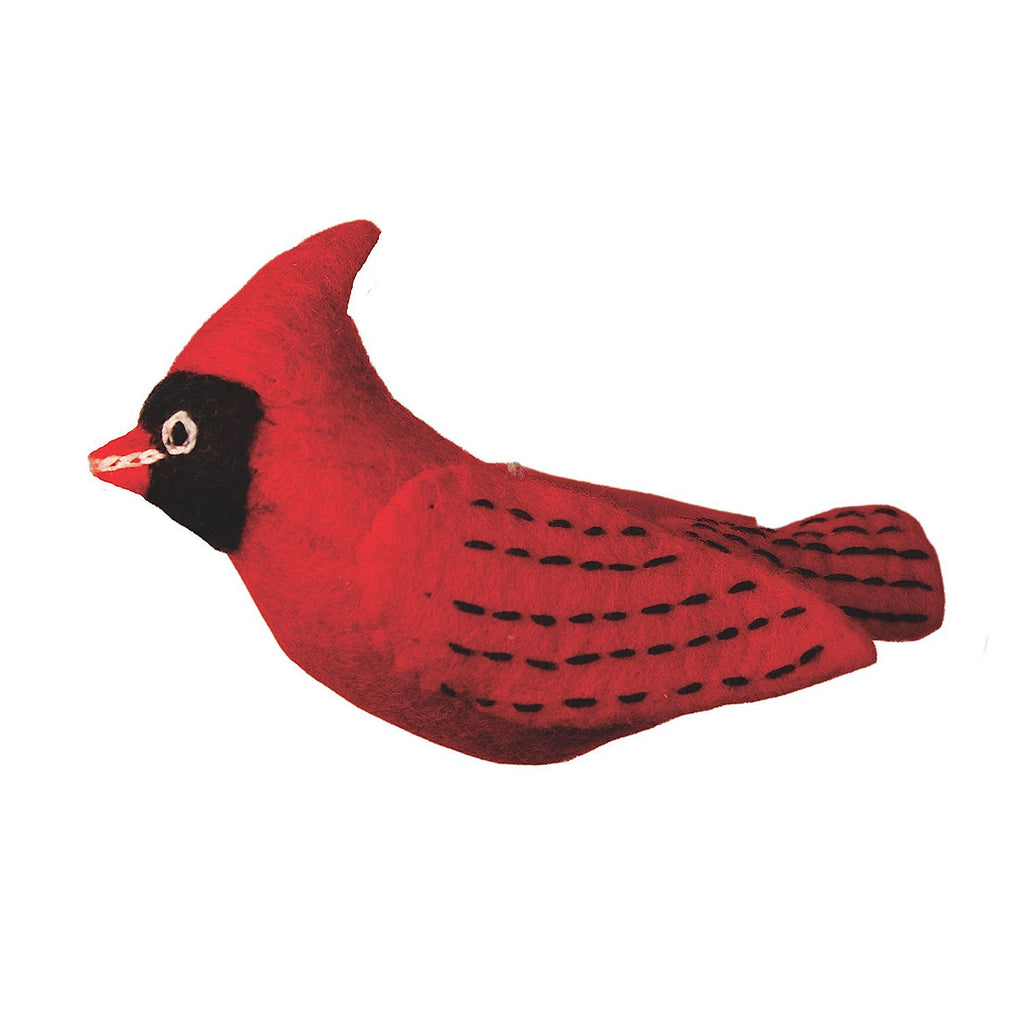 Cardinal Felt Bird Christmas Tree Ornament - Welljourn
