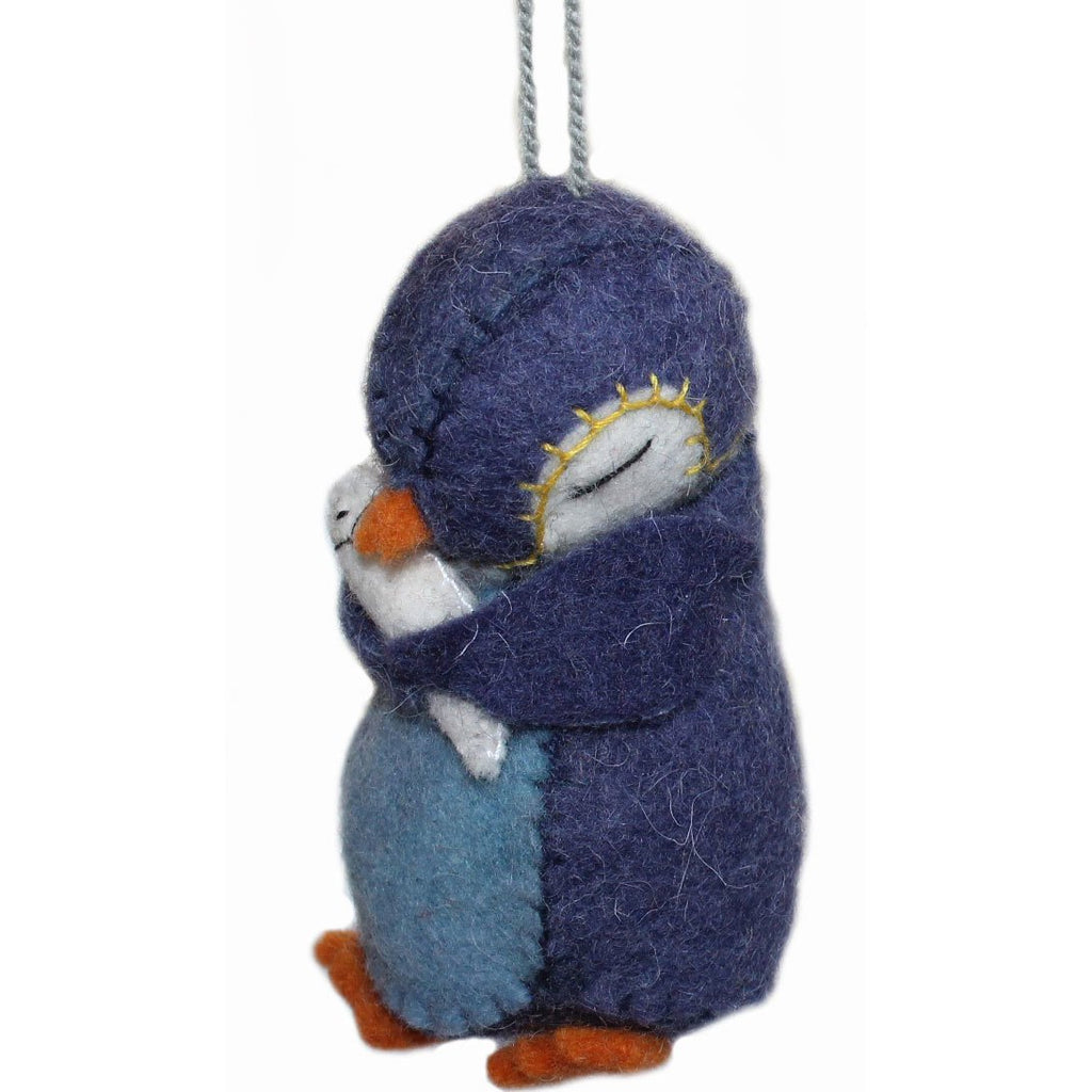 Penguin & Fish Felt Holiday Tree Ornament - Welljourn