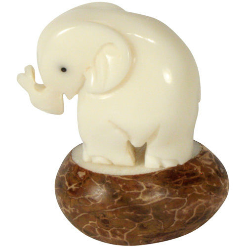 Elephant Carving | Tagua Nut from Equador - Welljourn