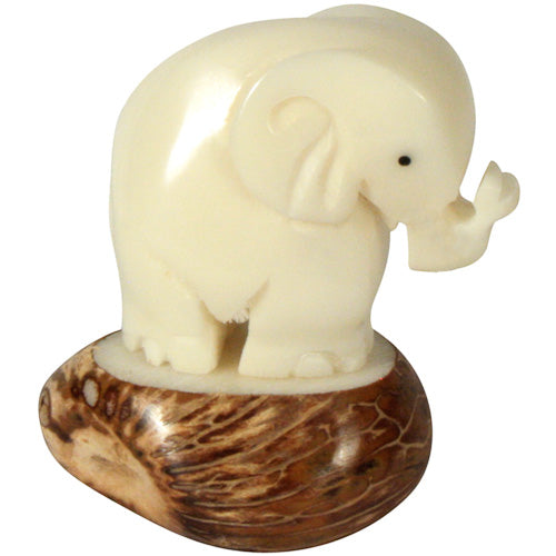 Elephant Carving | Tagua Nut from Equador - Welljourn