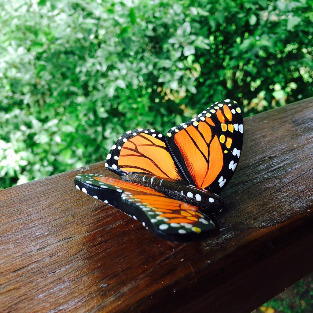 Monarch Butterfly Ornament | Balsa Wood - Welljourn