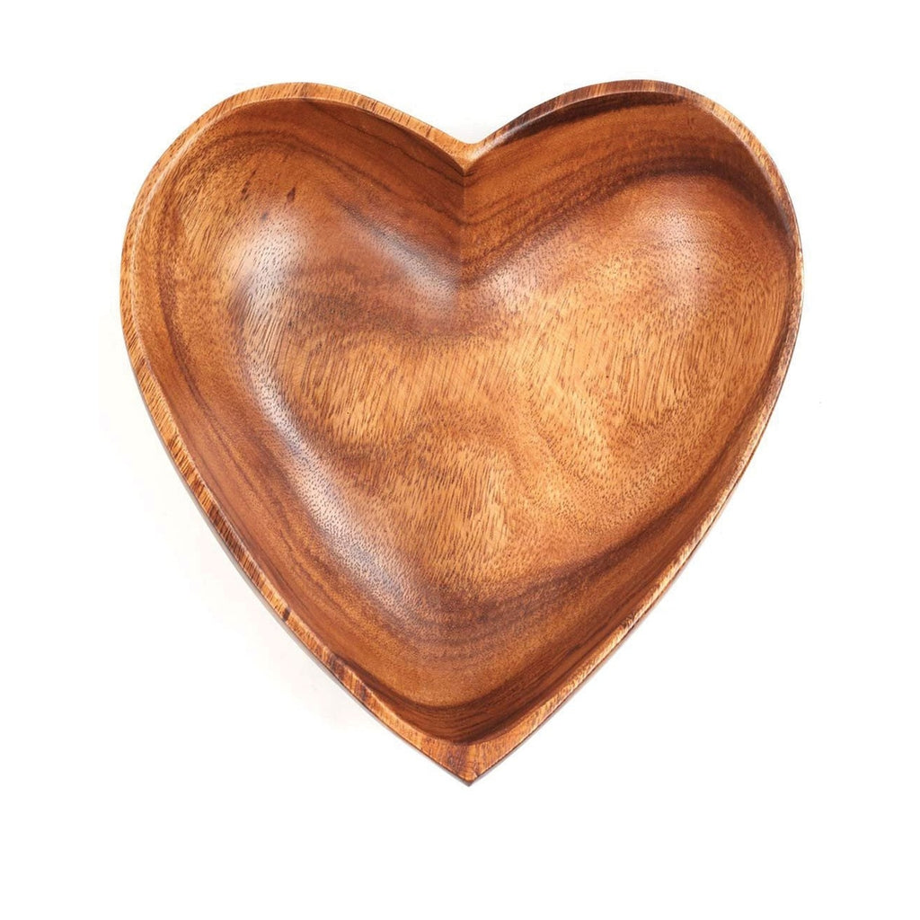 Acacia Wood Heart Bowls (3 Size Options) - Welljourn