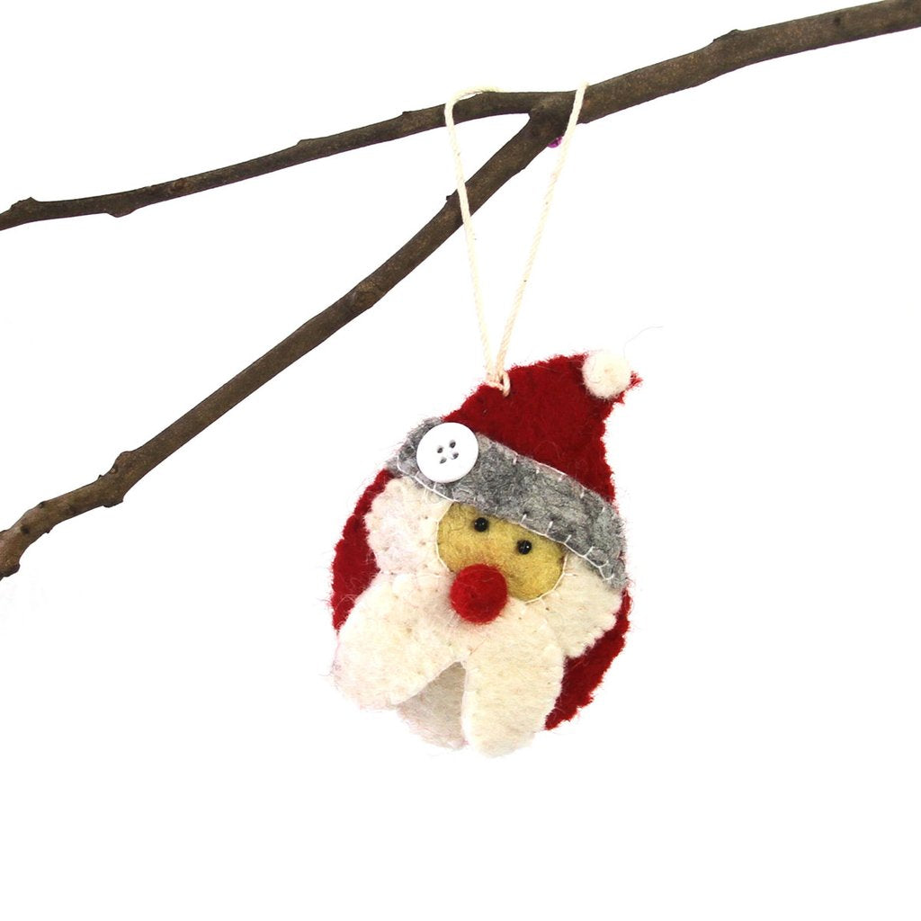 Santa Felt Christmas Tree Ornament - Welljourn