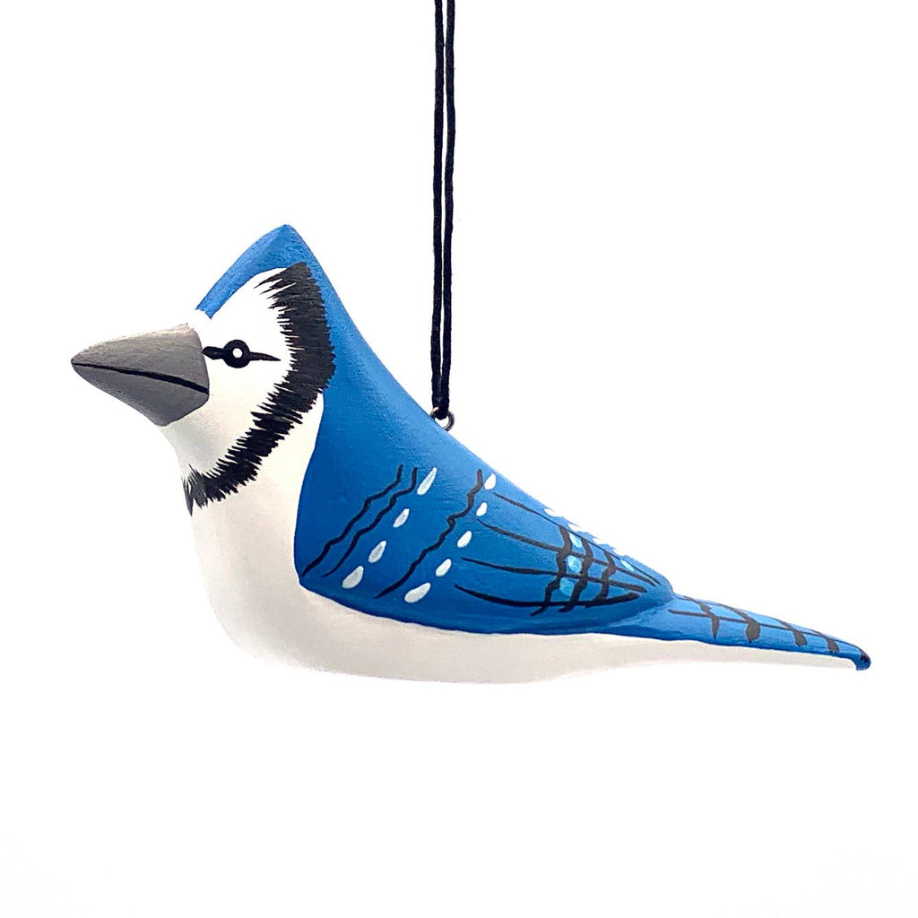 Blue Jay Balsa Ornament - Welljourn