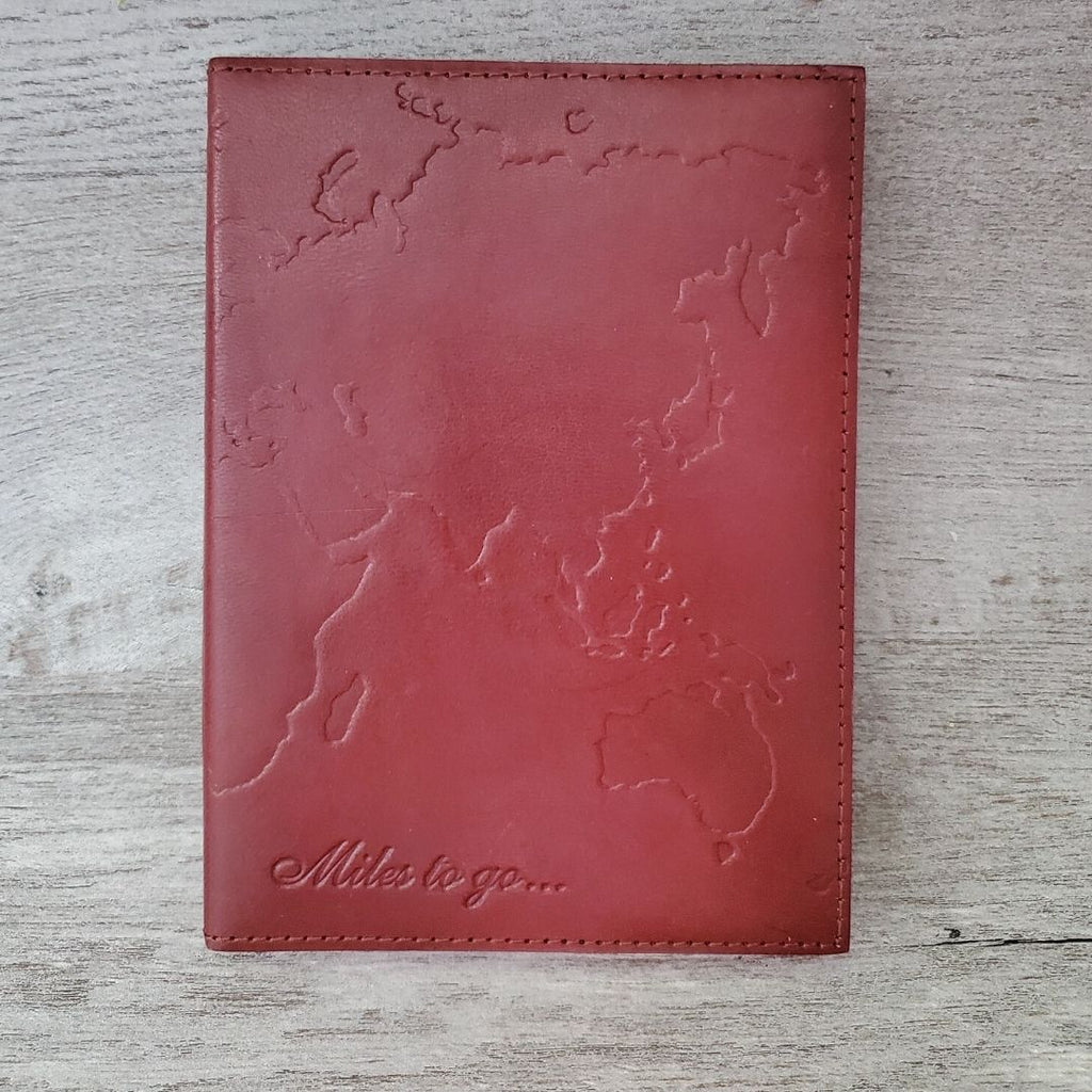 World Map Journal | Leather Cover - Welljourn