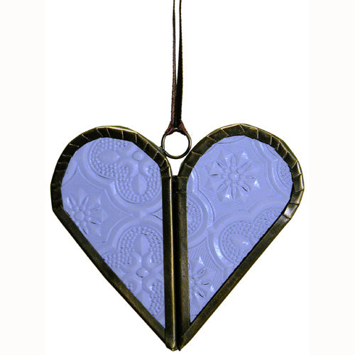Recycled Glass Heart Ornaments from India - Welljourn