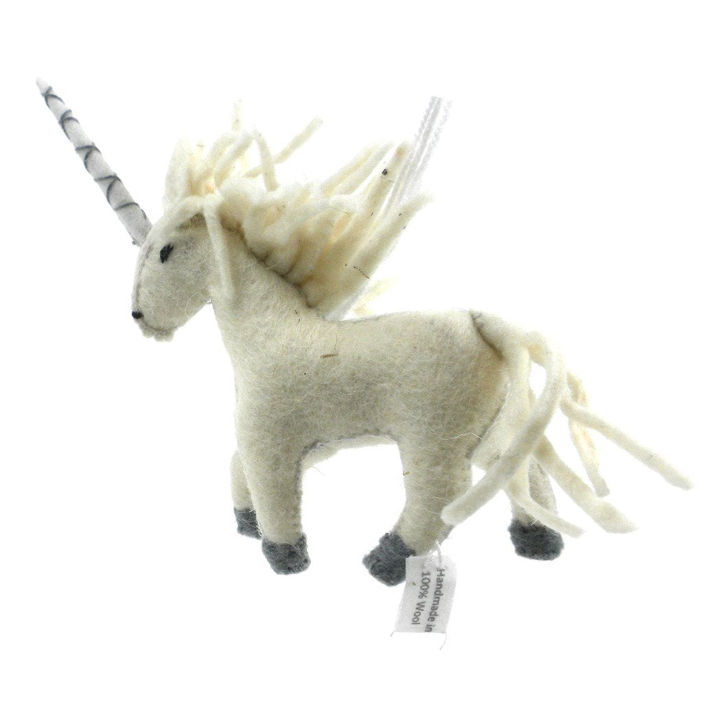 Unicorn Felt Ornament - Welljourn