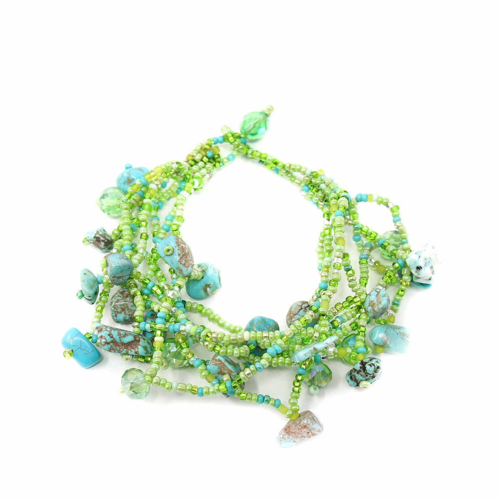Seafoam Green | Chunky Bead Bracelet - Welljourn