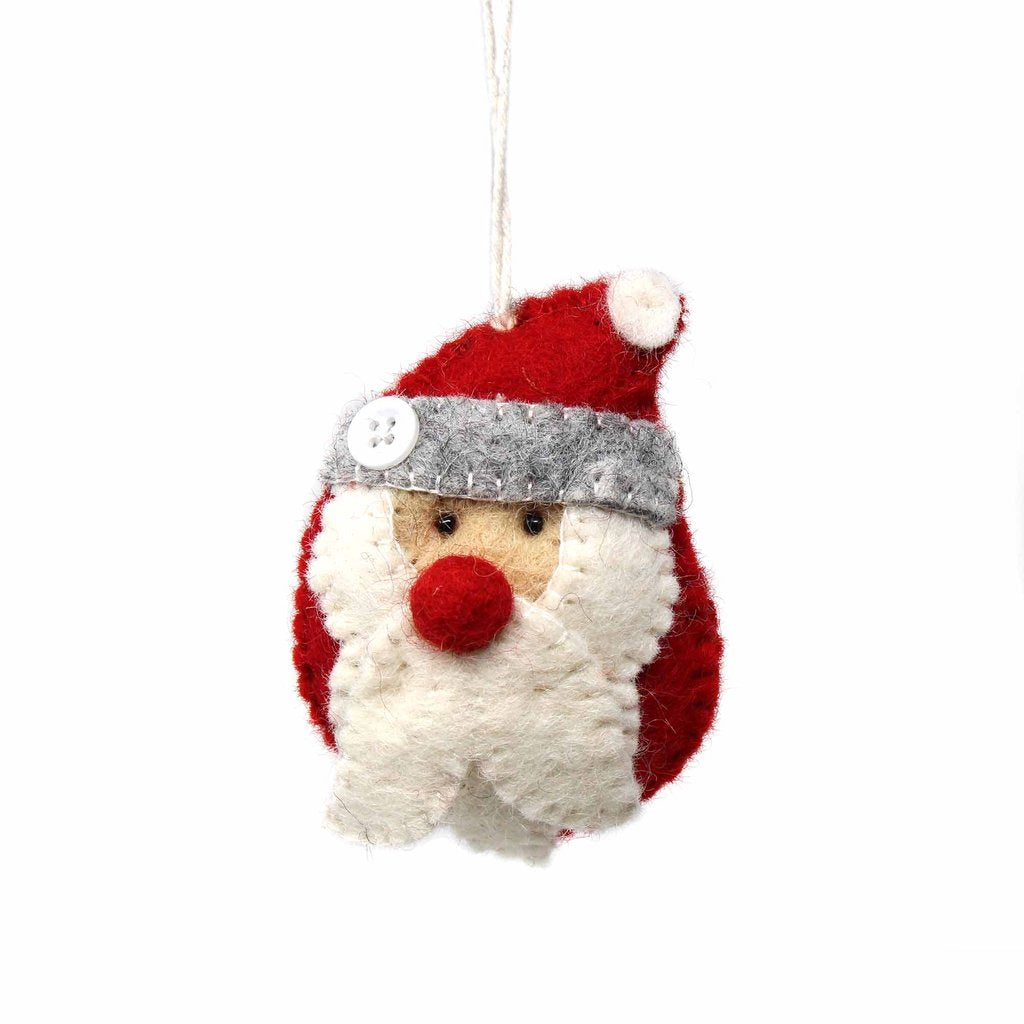 Santa Felt Christmas Tree Ornament - Welljourn