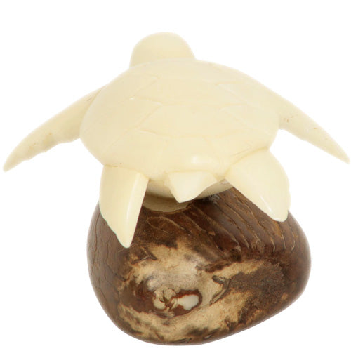 Natural Sea Turtle Tagua Figurine - Welljourn