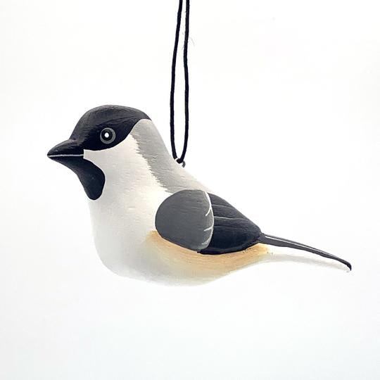 Black-capped Chickadee | Balsa Wood Ornament | Fair Trade - Welljourn