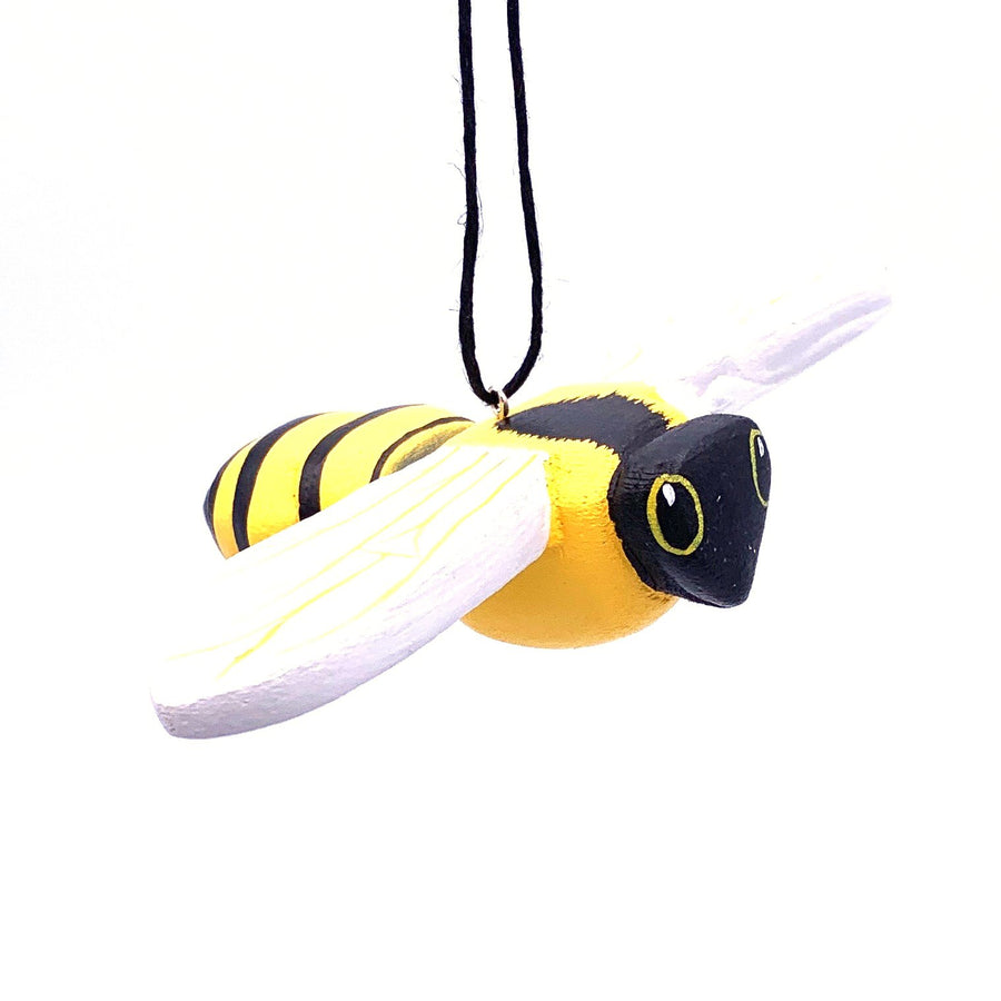 Honey Bee | Balsa Wood Ornament | Fair Trade - Welljourn